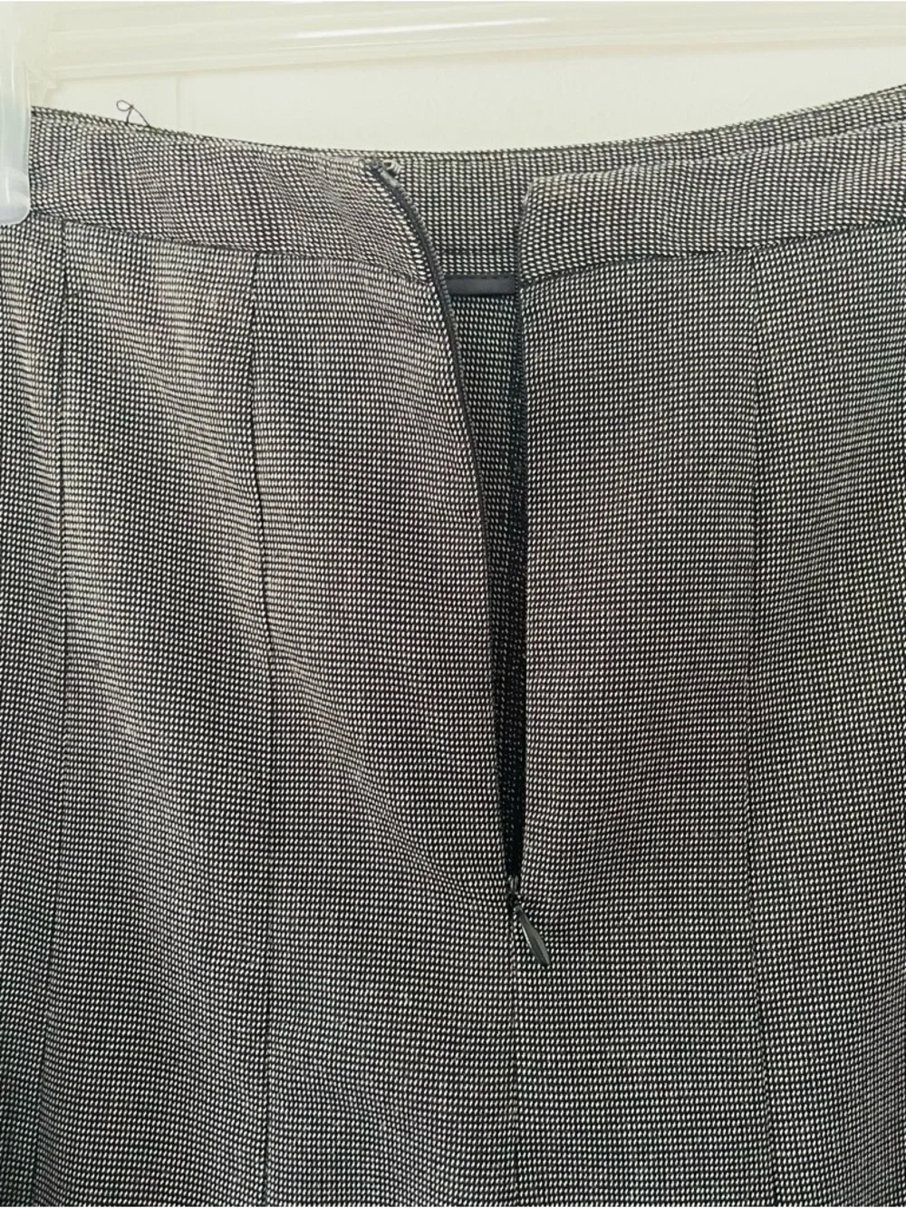new directions Charcoal Gray A-Line Midi Skirt